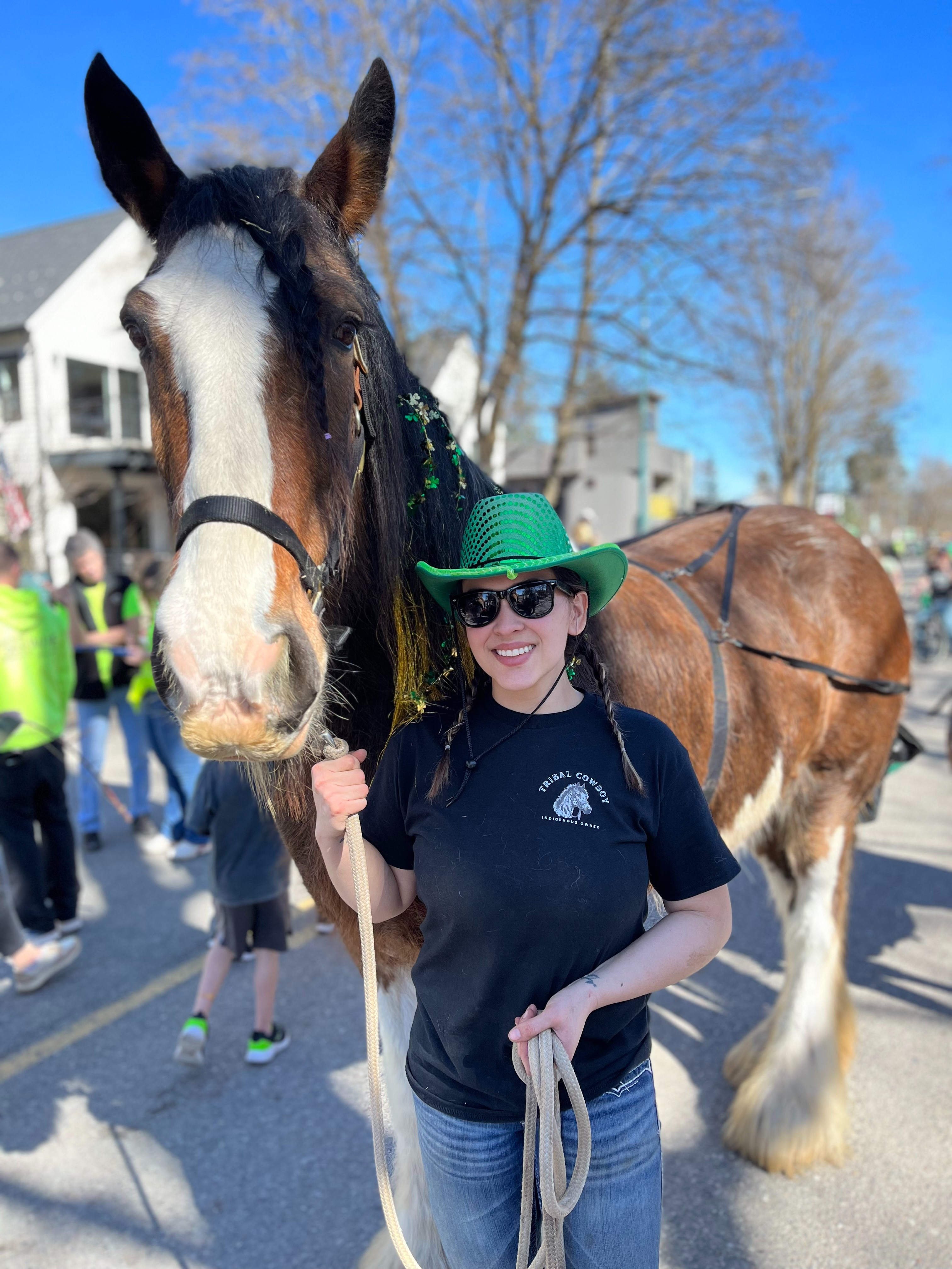 Belle the Clydesdale — live horse prop for photo shoots, North Idaho