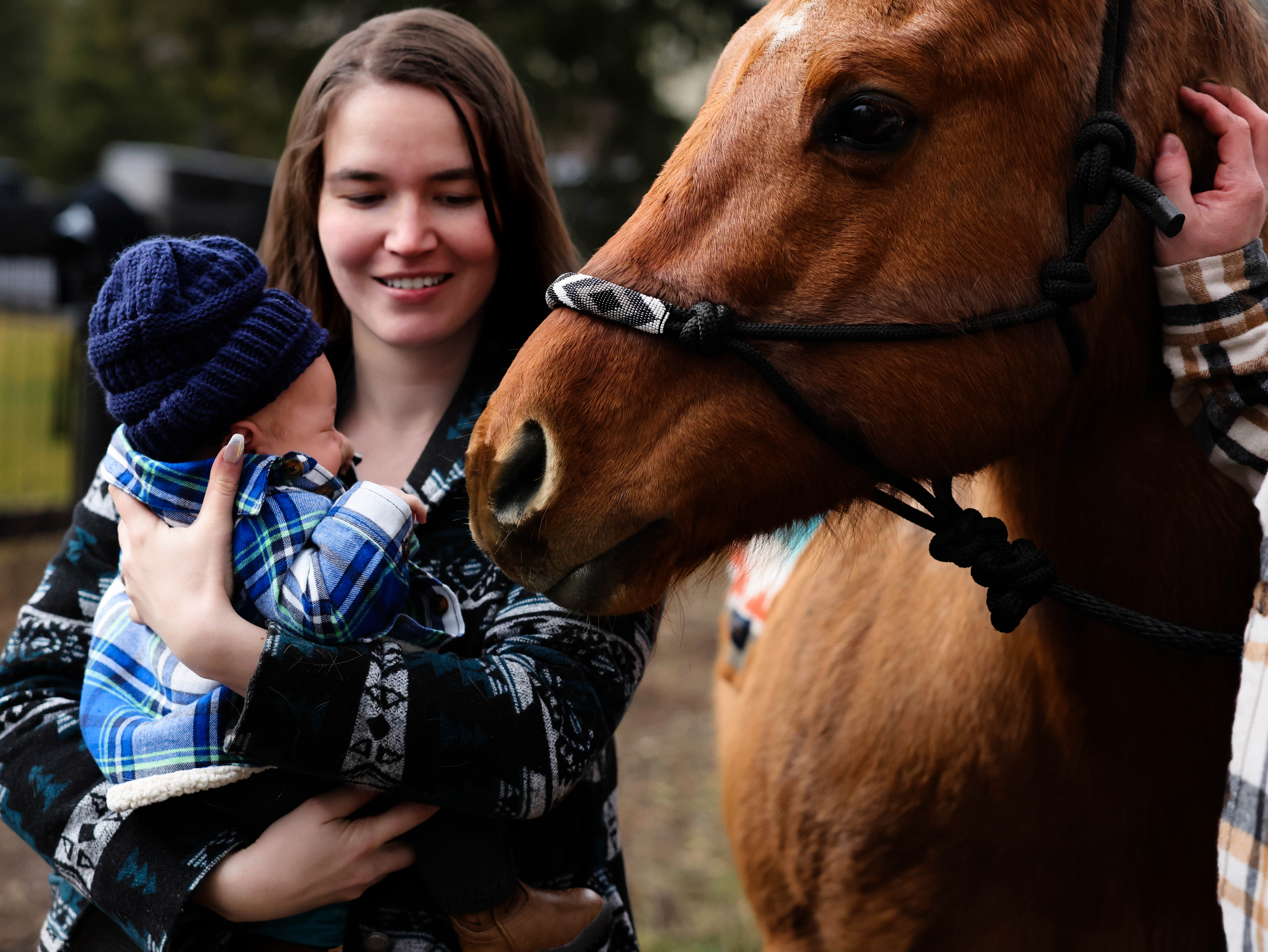 On-location horse portrait session — Tribal Cowboy North Idaho