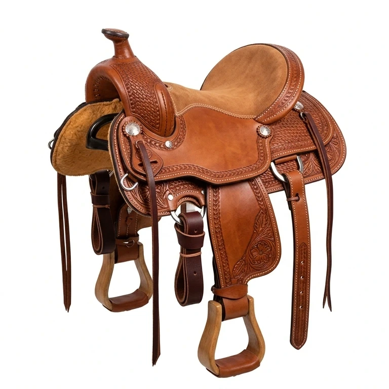 Western saddle for pony parties